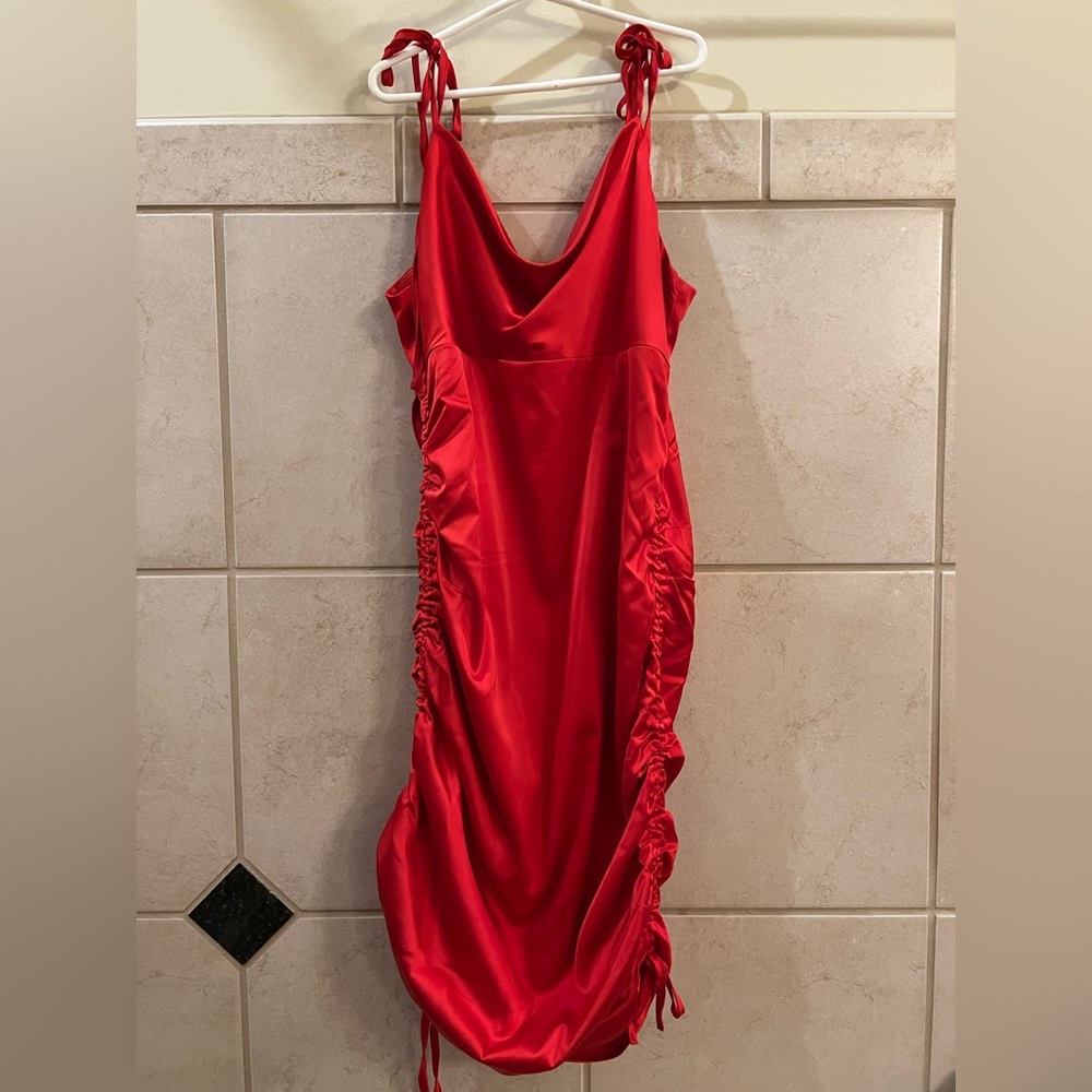 Lulus satin mini dress